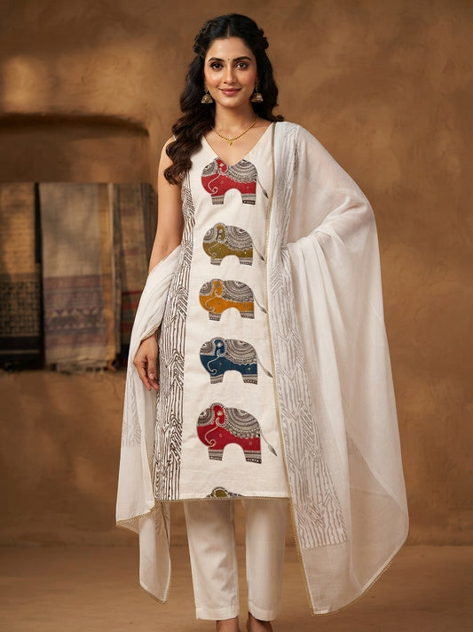 Elephant print kurta set