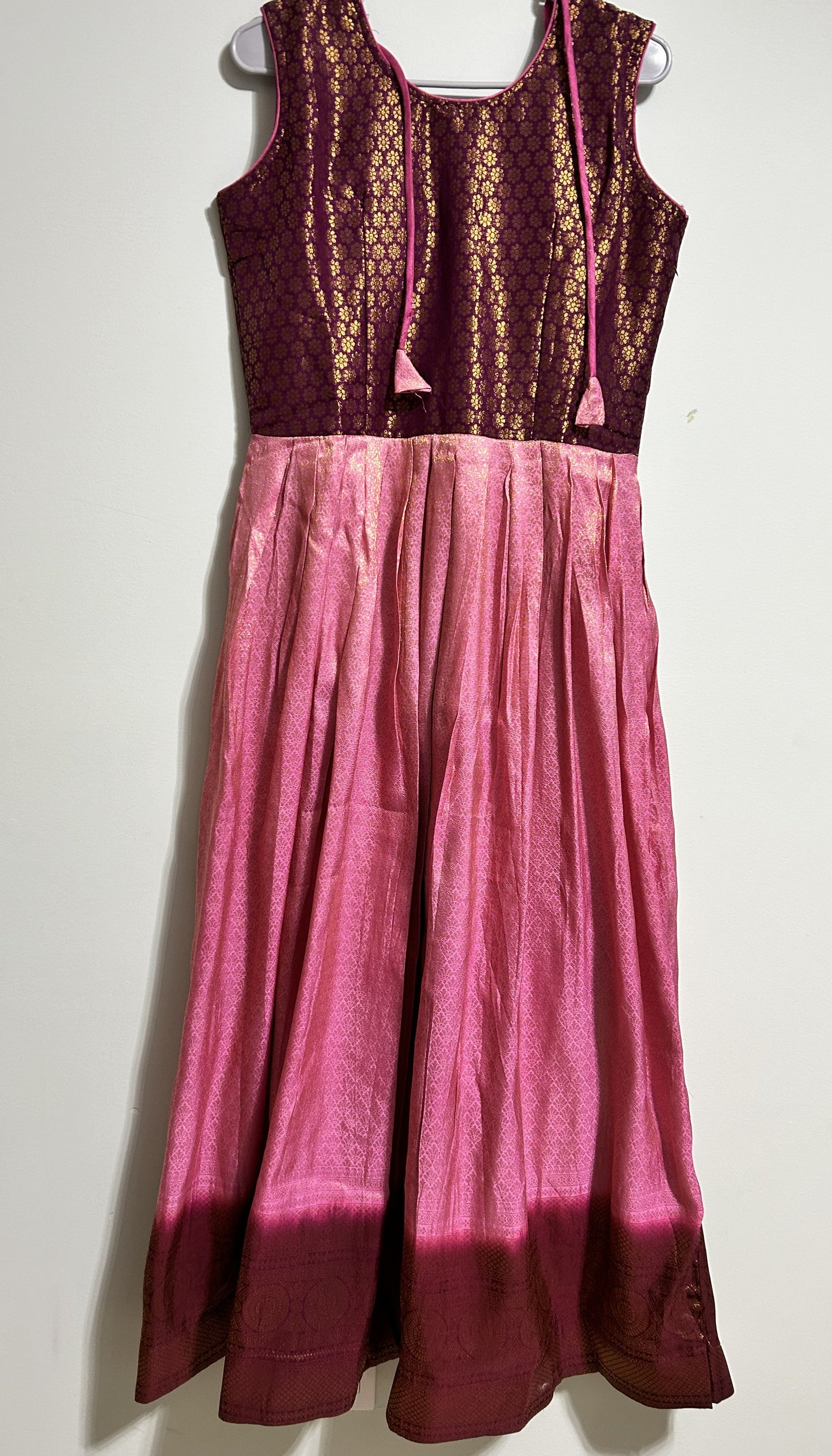 Soft silk gown (Pink)