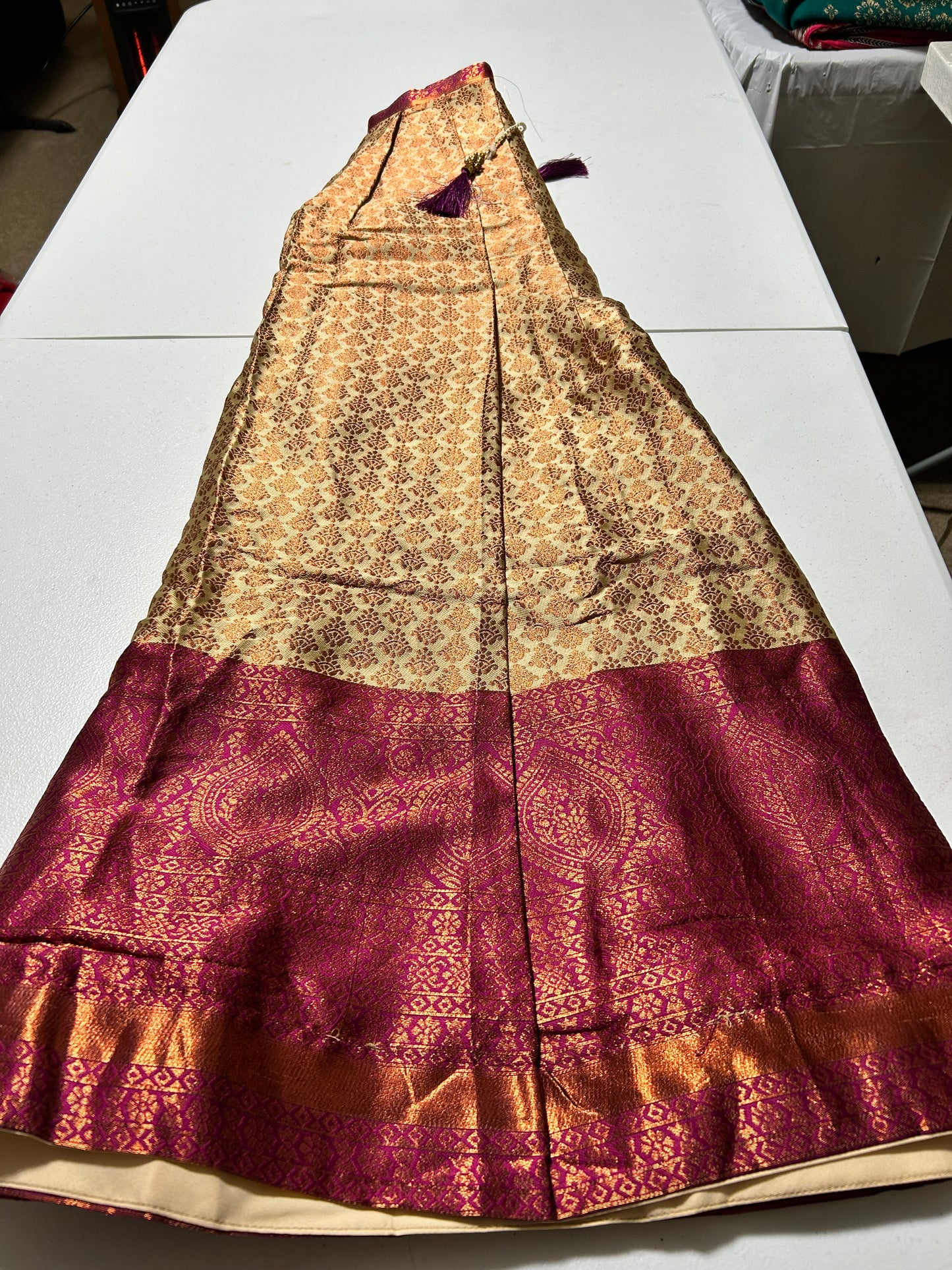 Pattu (Silk) Lehenga (Skirt) set