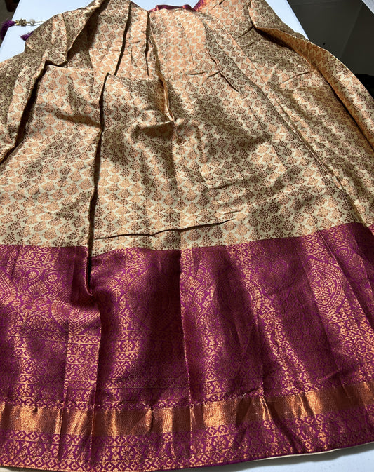 Pattu (Silk) Lehenga (Skirt) set