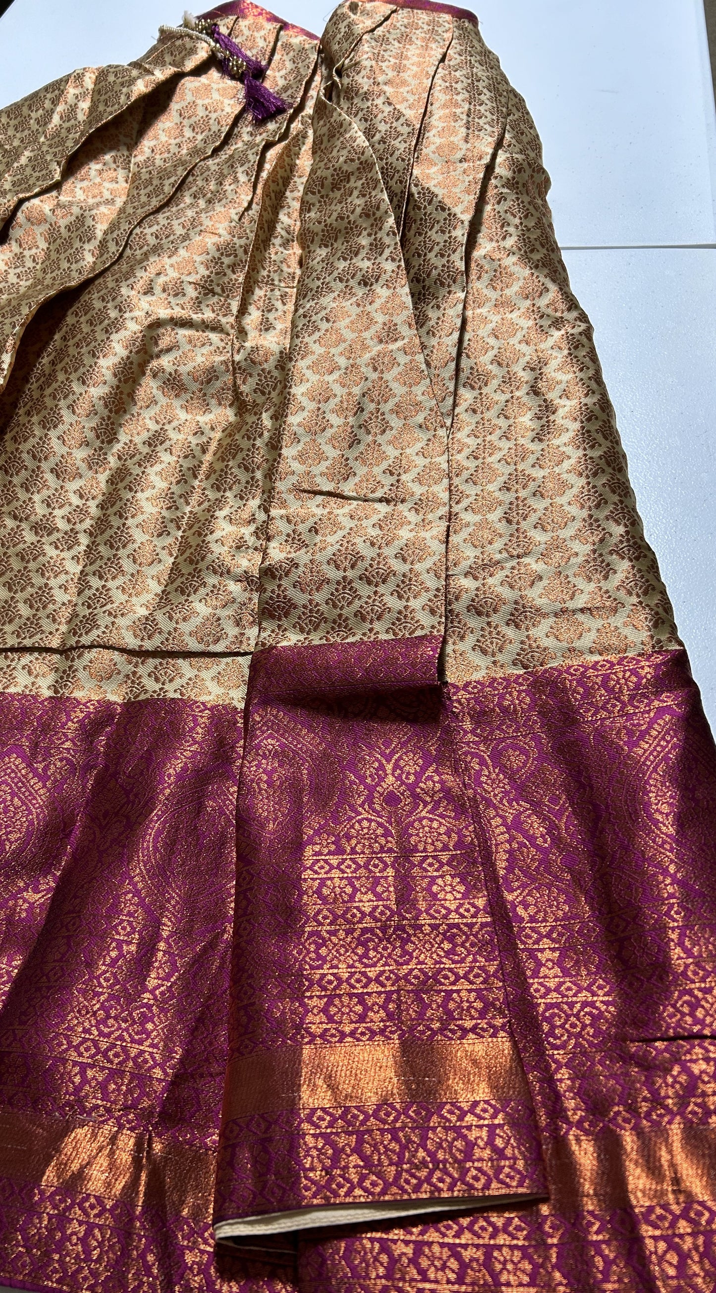 Pattu (Silk) Lehenga (Skirt) set