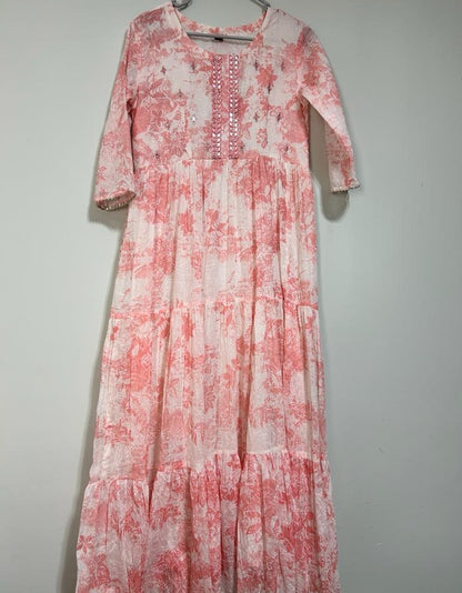 Soft mul cotton long dress