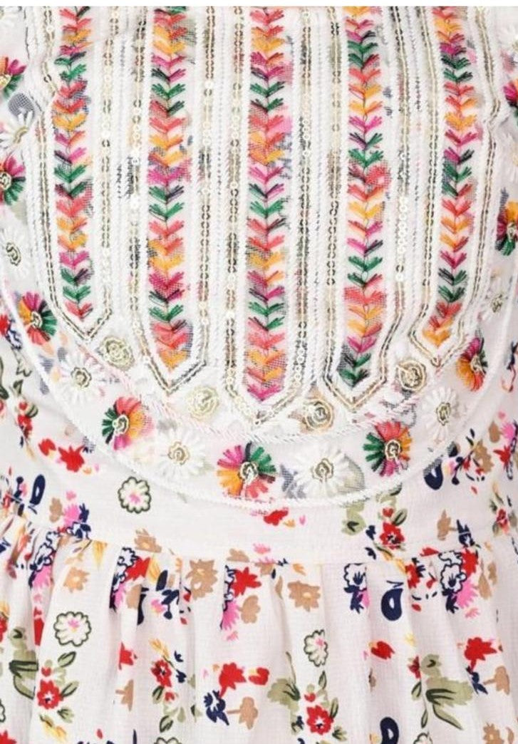 Pretty embroidered girls kurtaset or dress