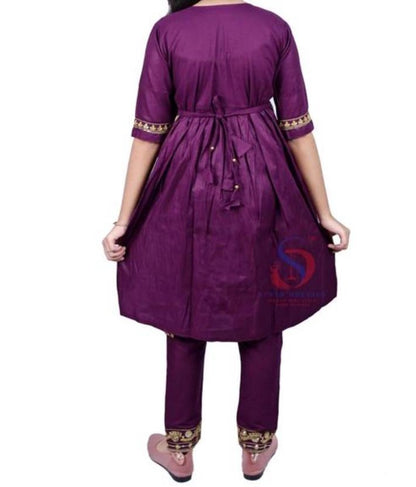 Pretty embroidered girls kurtaset or dress