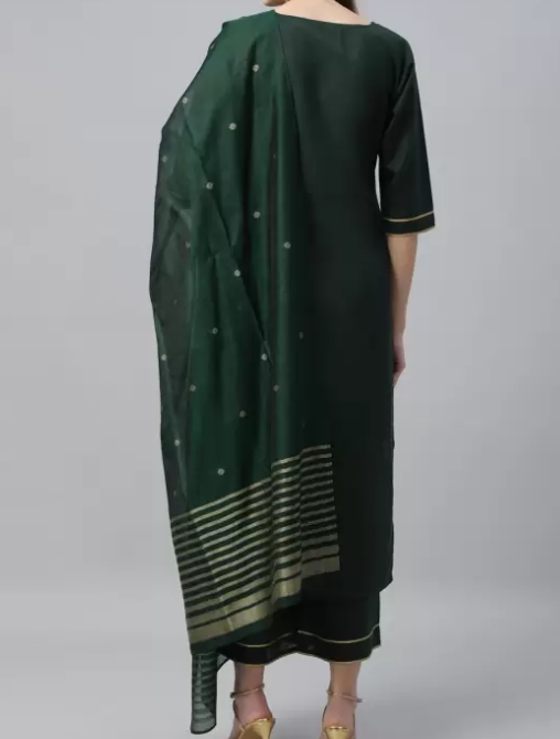 Soft cotton silk kurta dupatta set