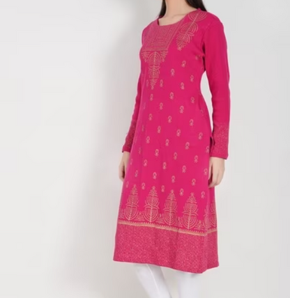 Boat-Neck Straight Kurta