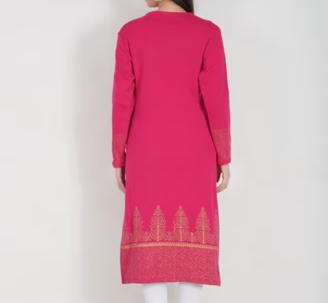 Boat-Neck Straight Kurta